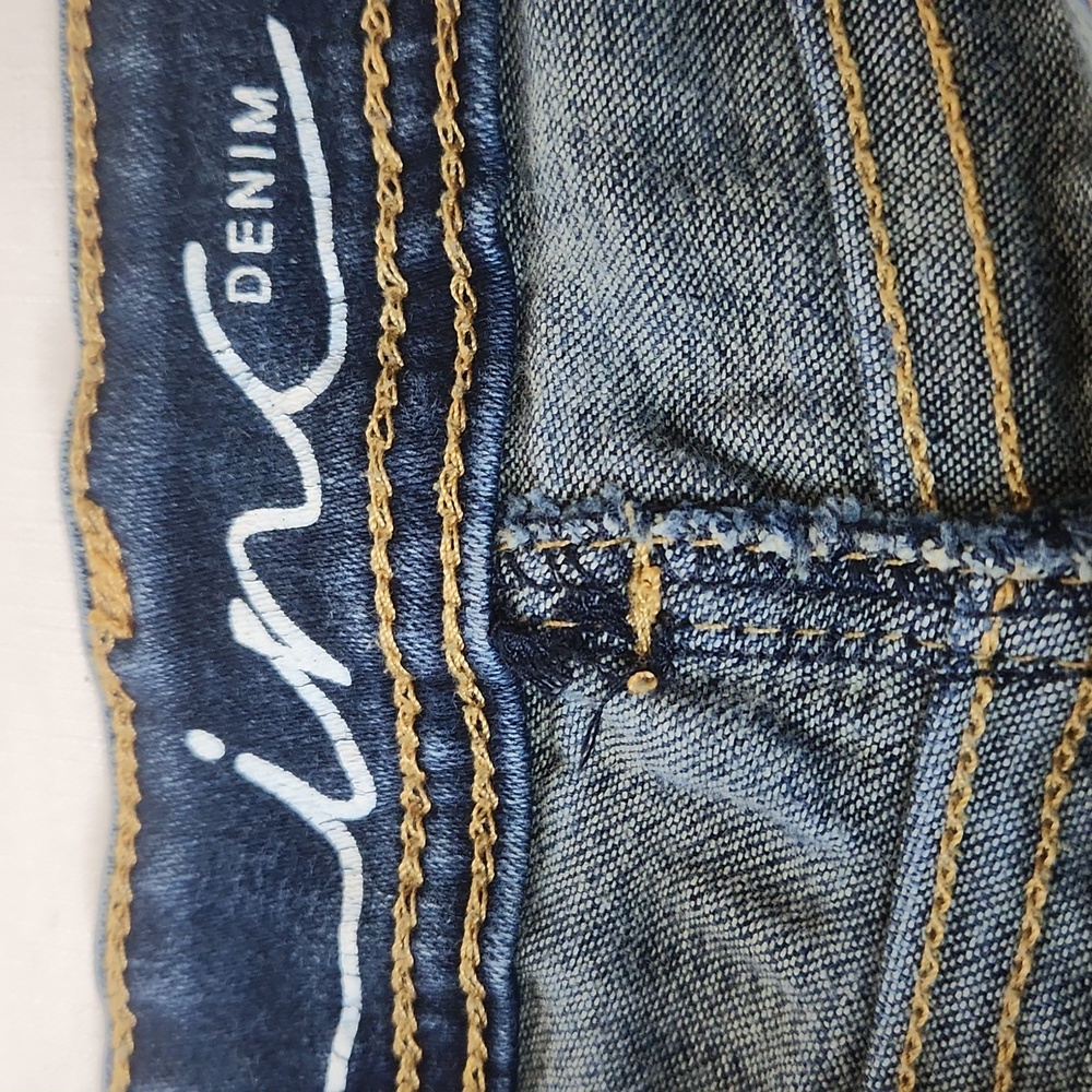 Inc denim dark wash skinny jeans. Size 10 short - Picture 3 of 10